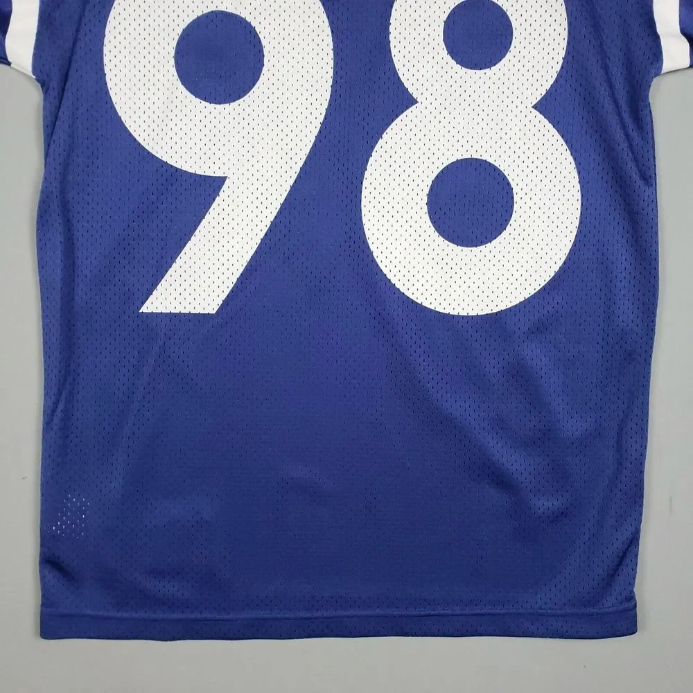 Vintage Nike Indianapolis Colts Jersey Men Size Small Blue Mathis #98 3/4 Sleeve - Picture 7 of 15